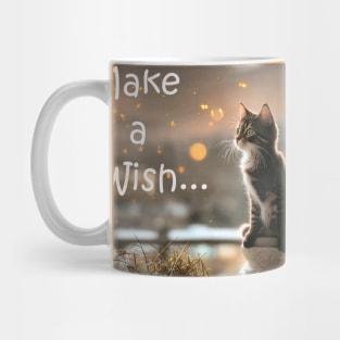 Make a Wish Cat Lovers Slogan / Quote Mug